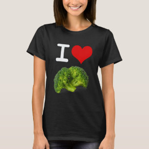 Ich liebe Brokkoli Vegetarisch Vegan Protein Gemüs T-Shirt