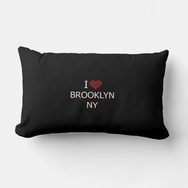 Ich Liebe Brooklyn, NY Lendenkissen (Vorderseite)