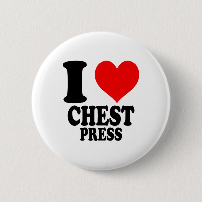 Ich liebe Brustpressen  Button (Vorderseite)