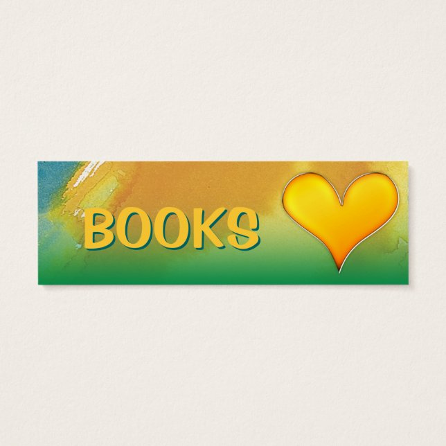 Ich Liebe Bücher! Lesezeichen für jeden Buchliebha (Rückseite)