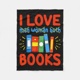 Ich liebe Bücher Lustiges Aroace Leser Buchliebhab Fleecedecke