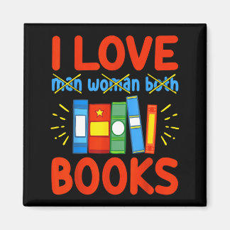 Ich liebe Bücher Lustiges Aroace Leser Buchliebhab Magnet