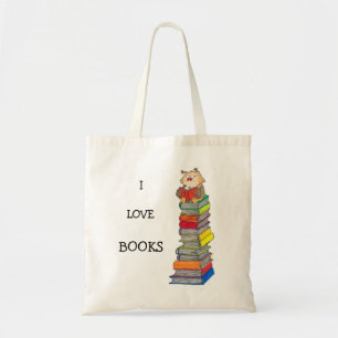 Ich LIEBE BÜCHER Tasche von Nicole Janes