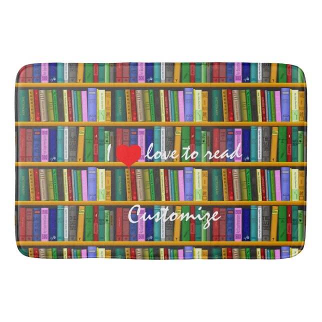 Ich Liebe, Bücher Thunder_Cove lesen Badematte (Vorderseite)