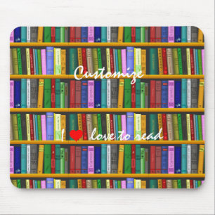 Ich Liebe, Bücher Thunder_Cove lesen Mousepad