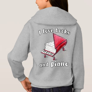 Ich Liebe Bücher und Klavier, authentische Freehan Hoodie