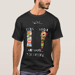 Ich Liebe bucht meine Katze und vielleicht 3 oder T-Shirt