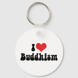 Ich liebe Buddhismus Schlüsselanhänger