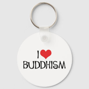 Ich liebe Buddhismus Schlüsselanhänger