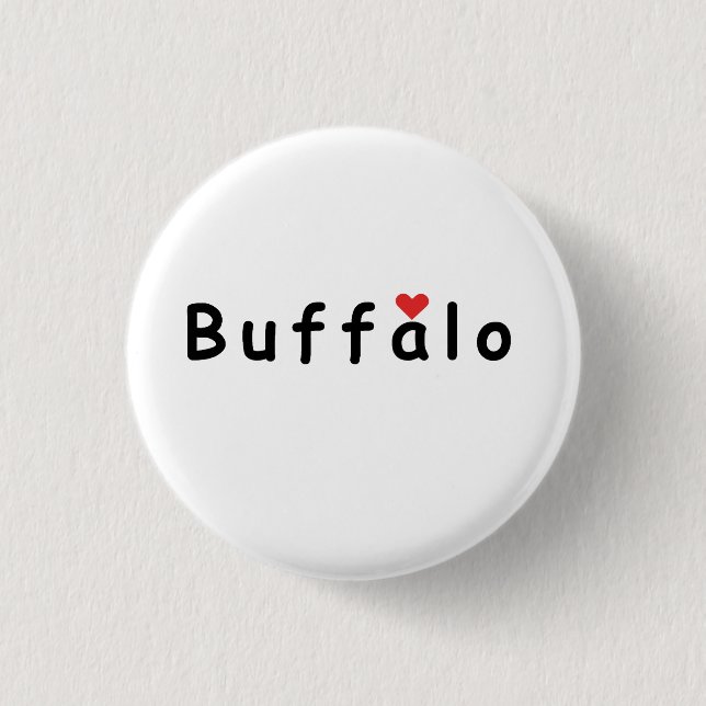 Ich liebe Buffalo Button (Vorderseite)