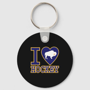 Ich liebe Buffalo Hockey Herz Ny New York Liebhabe Schlüsselanhänger