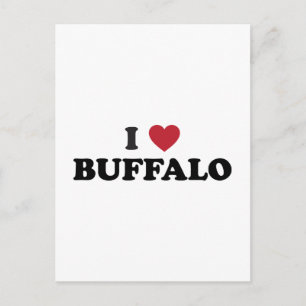 Ich liebe Buffalo Postkarte