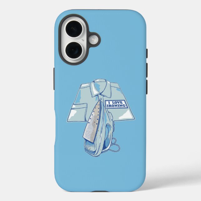 Ich Liebe bügelt lustiges Eisen Case-Mate iPhone Hülle (Rückseite)