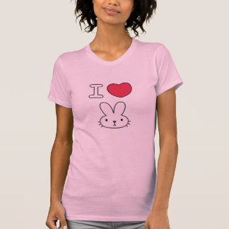 Ich liebe Bunny – süße, minimalistische Kaninchen- T-Shirt