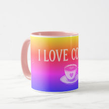 Ich liebe bunte Kaffee