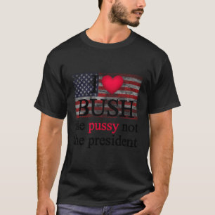 Ich Liebe Bush nicht den Präsidenten T-Shirt