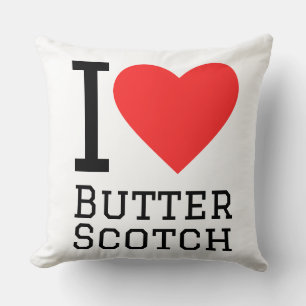 Ich liebe Butterscotch Kissen