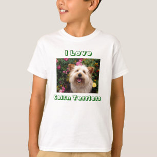 Ich liebe Cairn Terrier Welpen Hunde Kinder T-Shir T-Shirt