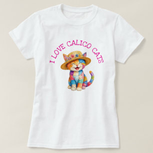 Ich liebe Calico-Katzen T-Shirt