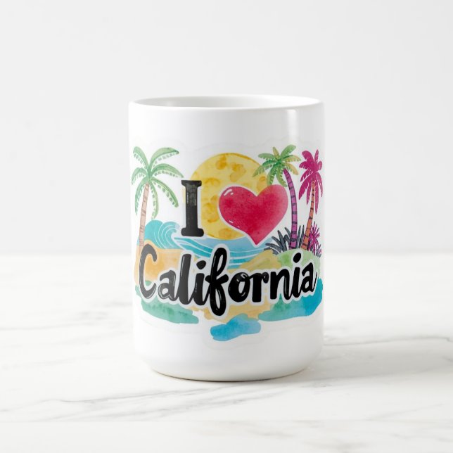 Ich liebe California  Kaffeetasse (Mittel)