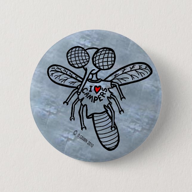 Ich Liebe Campers! Button (Vorderseite)
