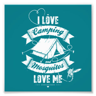 Ich liebe Camping Fotodruck