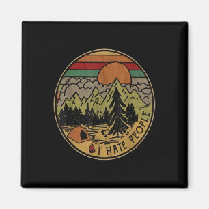 Ich liebe Camping, ich hasse Menschen im Freien, l Magnet