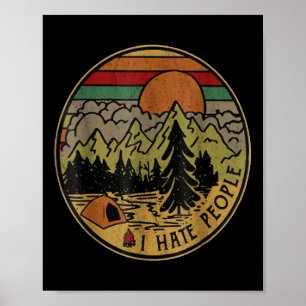 Ich liebe Camping, ich hasse Menschen im Freien, l Poster