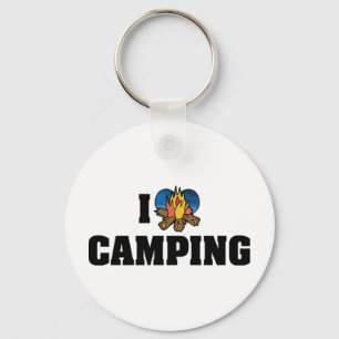 Ich liebe Camping Schlüsselanhänger