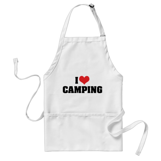 Ich liebe Camping Schürze (Vorne)