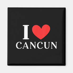 Ich liebe Cancun Mexico Urlaub _3 Magnet