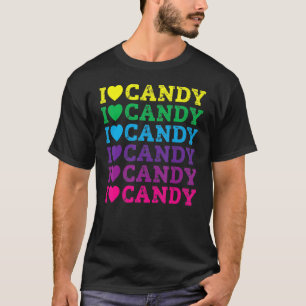 Ich liebe Candy Halloween-Party Süße Trick-or-Trea T-Shirt