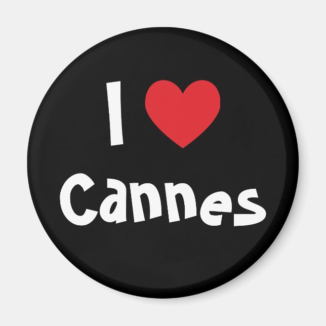 Ich liebe Cannes Magnet (Vorne)