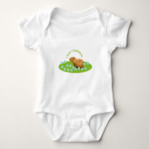 Ich liebe Capybaras Baby Strampler