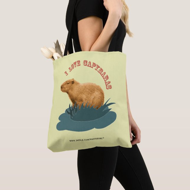 Ich liebe Capybaras Niedliches Capybara-Fan (Von Nahem)