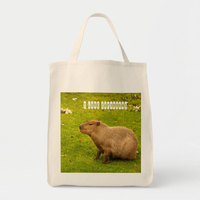 Ich liebe Capybaras Tasche (Vorne)