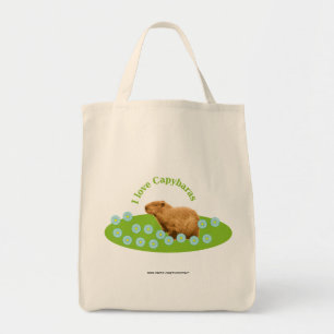 Ich liebe Capybaras Tragetasche