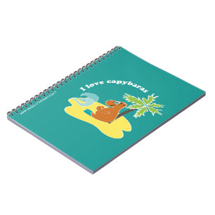 Ich liebe Capybaras Tropical Beach Art Notizblock