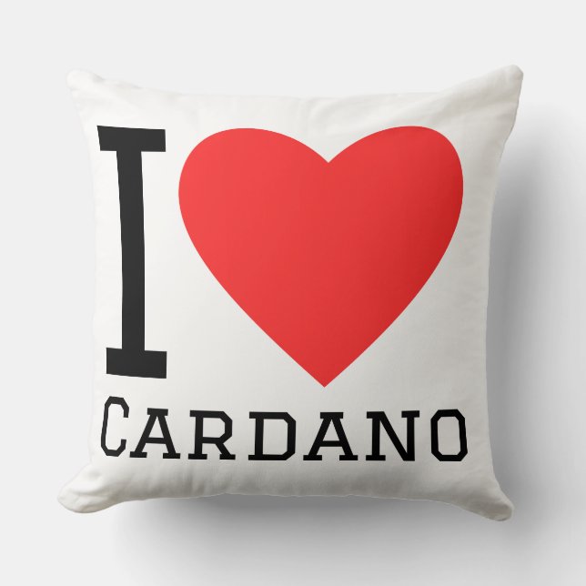 Ich liebe Cardano  Kissen (Vorderseite)