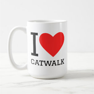 Ich liebe Catwalk Kaffeetasse