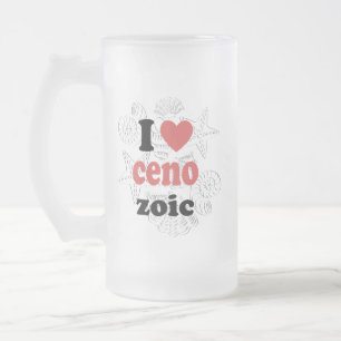 Ich Liebe Cenozoic lustiges Zitat für Wissenschaft Mattglas Bierglas