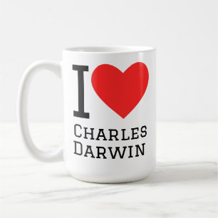 Ich liebe Charles Darwin Kaffeetasse