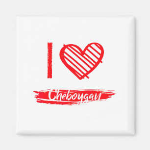 Ich liebe Cheboygan Ich Herz Cheboygan Magnet