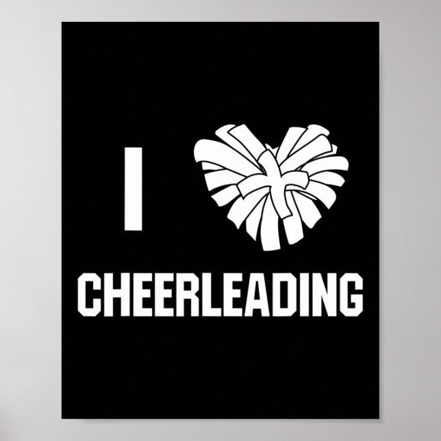 Ich liebe Cheerleading Cheer Coach  Poster (Vorne)