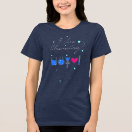 Ich Liebe Chemie, "I Liebe you", versteckter Text, Tri-Blend Shirt