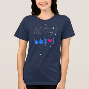 Ich liebe Chemie, "Ich liebe dich" versteckter Tex Tri-Blend Shirt
