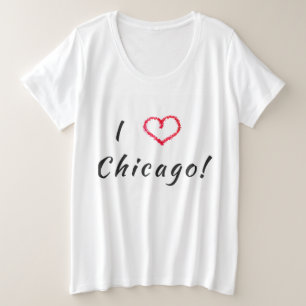 Ich liebe Chicago Große Größe T-Shirt