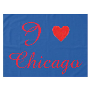 ICH LIEBE Chicago Tischdecke