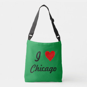 Ich liebe Chicago Tragetaschen Mit Langen Trägern