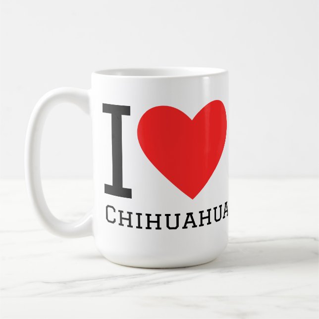 Ich liebe Chihuahua  Kaffeetasse (Links)